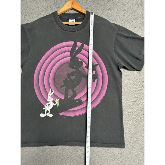 VTG 90s Bugs Bunny Shadow Shirt Mens XL Looney Tunes Made In USA Distressed Fade - Picture 11 of 14